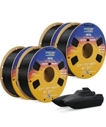 Overture PETG 3D Printer Filament 1.75mm - 4 Pack - Overture 3D