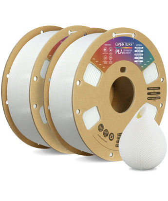 Overture PLA 3D Printer Filament 1.75mm - 2 Pack - Overture 3D