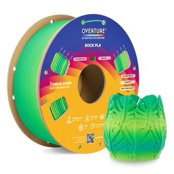 Overture Rock PLA 3D Printer Filament 1.75mm - Overture 3D