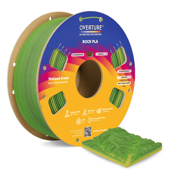 Overture Rock PLA 3D Printer Filament 1.75mm - Overture 3D