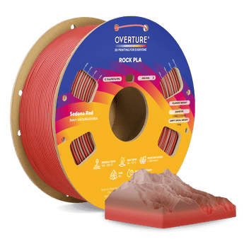 Overture Rock PLA 3D Printer Filament 1.75mm - Overture 3D