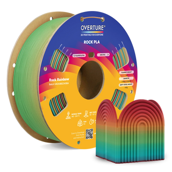 Overture Rock PLA Gradient Filament 1.75mm - Overture 3D
