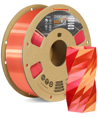 Overture Silk PLA Gradient Filament 1.75mm - Surface Finish & Texture Detail