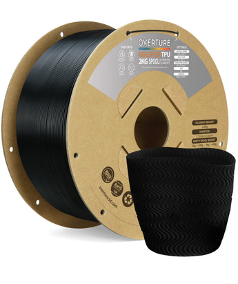 Overture High Speed TPU 3D Printer Filament 1.75mm 2kg 1kg Spool