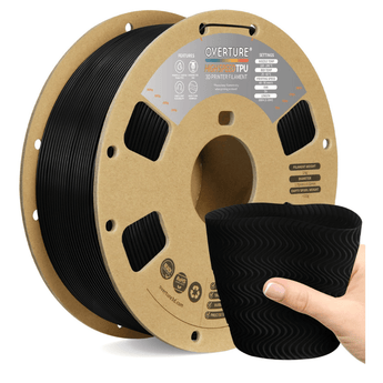 Overture TPU High Speed 3D Printer Filament 1.75mm 1kg Spool