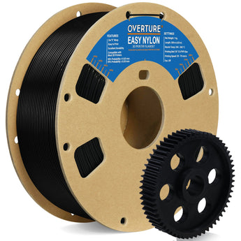 Overture Easy Nylon 3D Printer Filament 1.75mm 1kg Spool