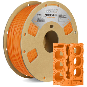 Overture Super PLA+ 3D Printer Filament 1.75mm 1kg Spool